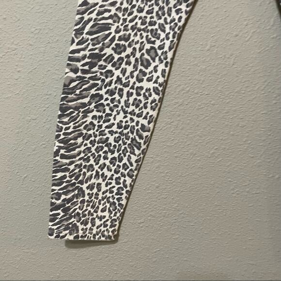 Current Elliott Grey & White Animal Print Stiletto Ankle Length Jeans Womens 25 - Picture 11 of 15